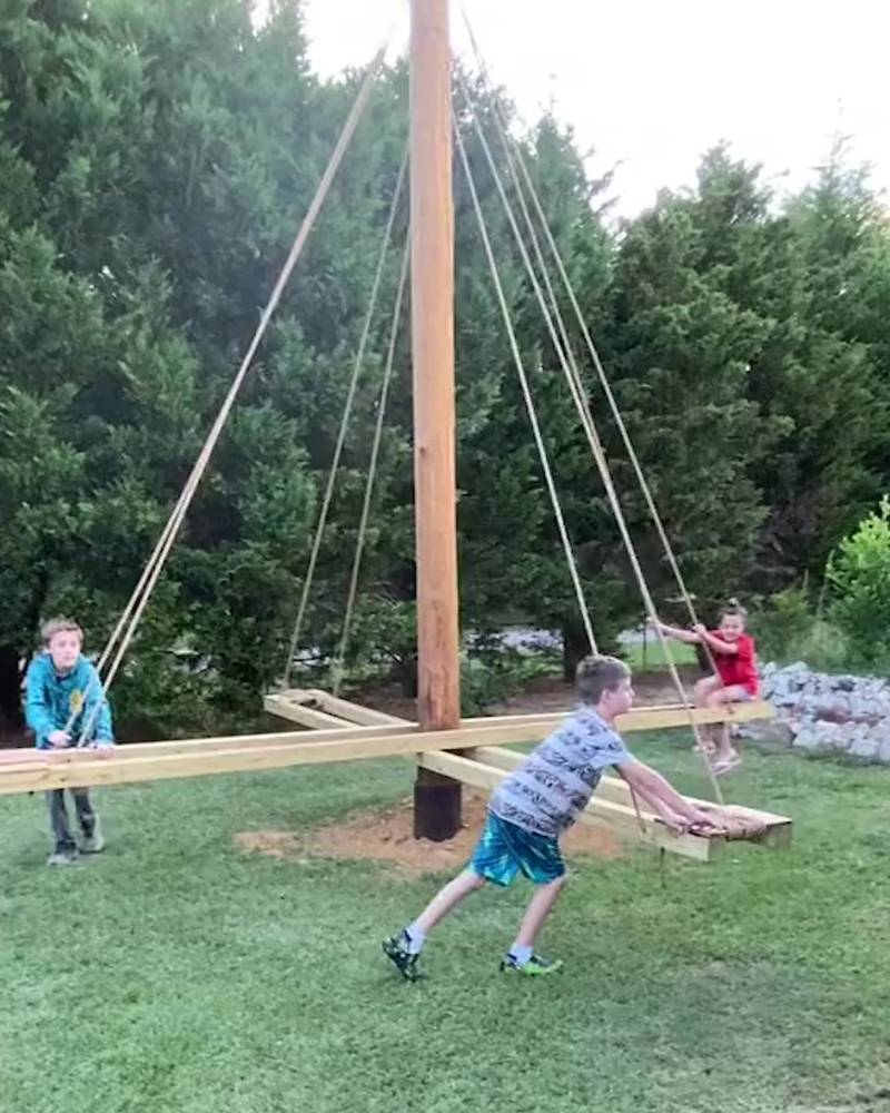 Home-Made Spinning Swing