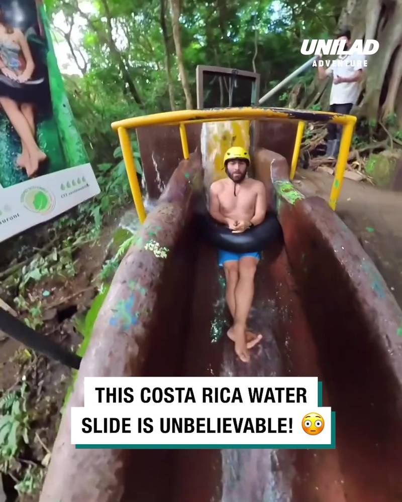 Crazy water slide in Costa Rica