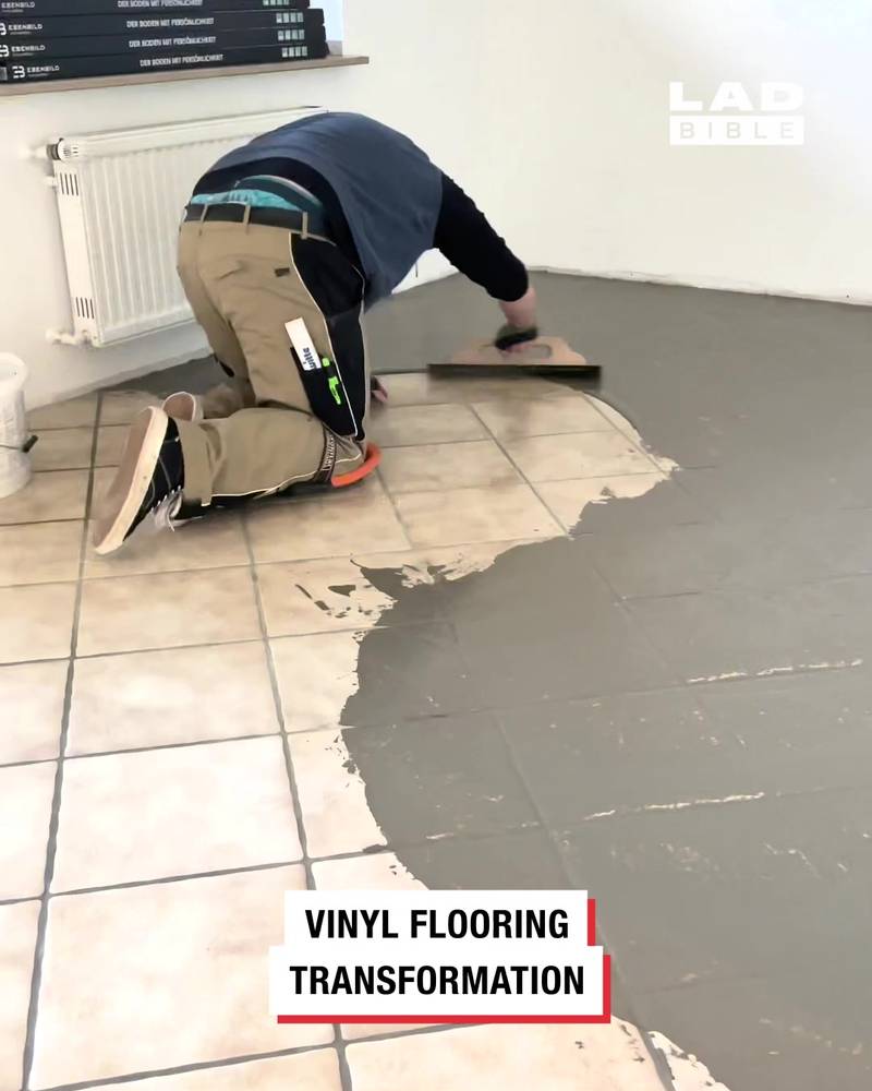 Vinyl flooring transformation