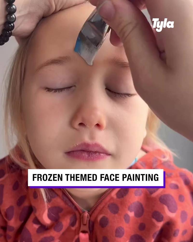 Snow princess face painting