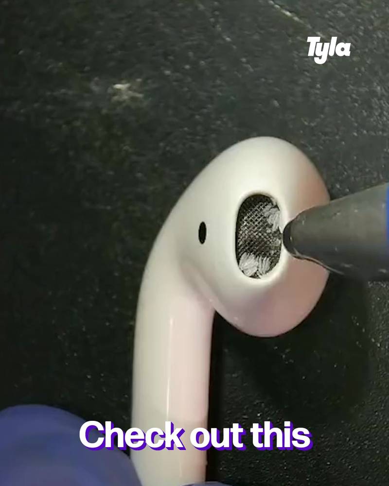 Deep Cleaning AirPod with glue