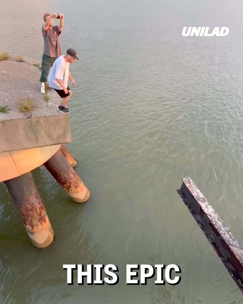 Epic Over Water Parkour