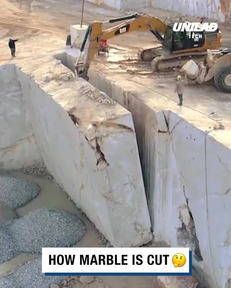 How marble is cut