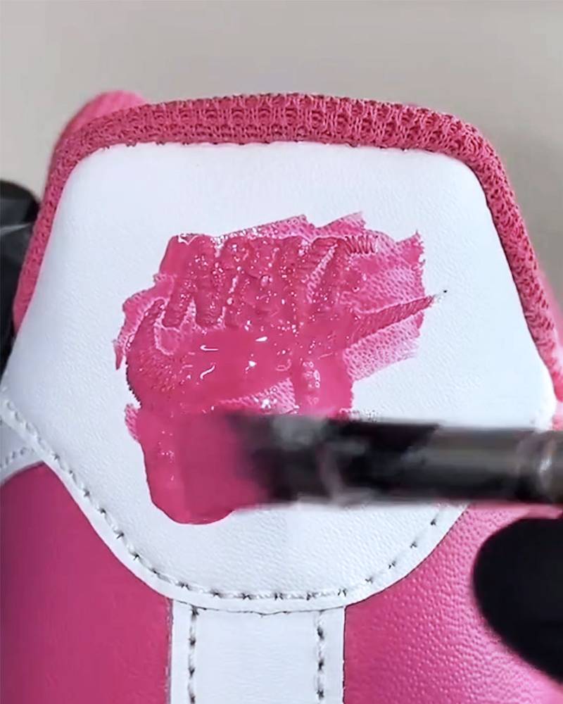 Satisfying DIY Painted Sneakers