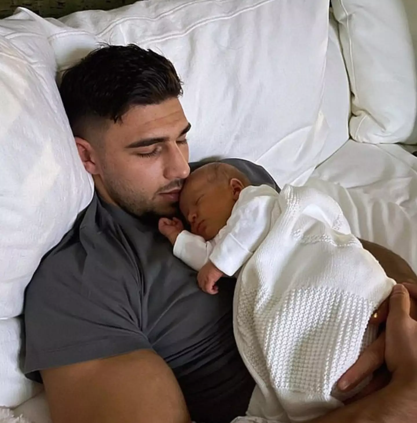 Tommy Fury and his daughter, Bambi.