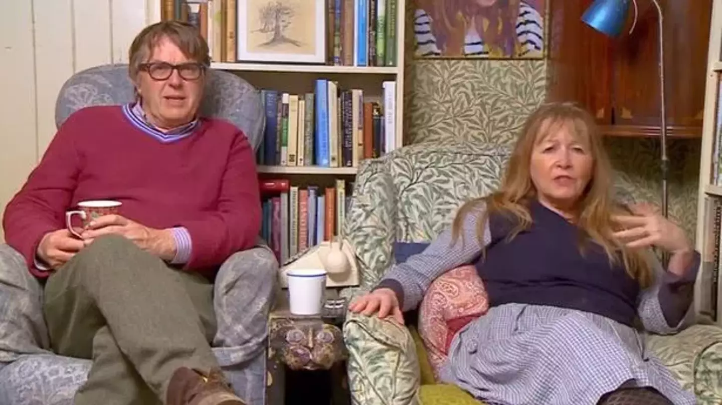 Gogglebox stars Giles and Mary. (Channel 4)
