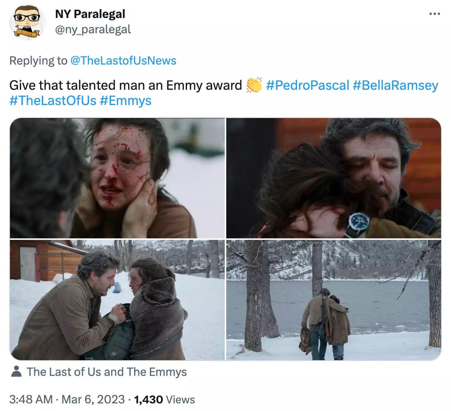 Fans think the pair deserve Emmys for their performance.