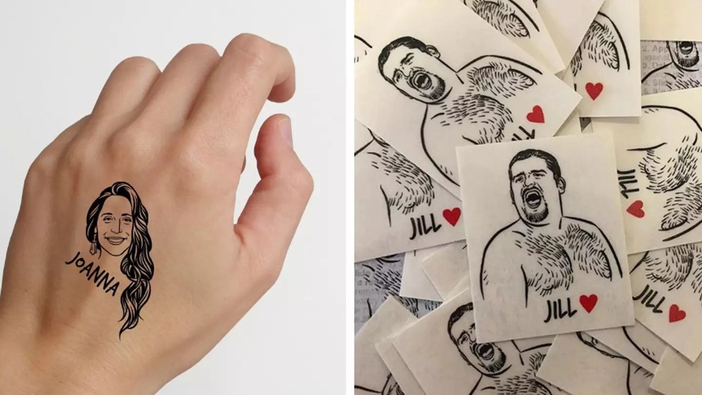 You can now get temporary tattoos of your best friend and partner's face