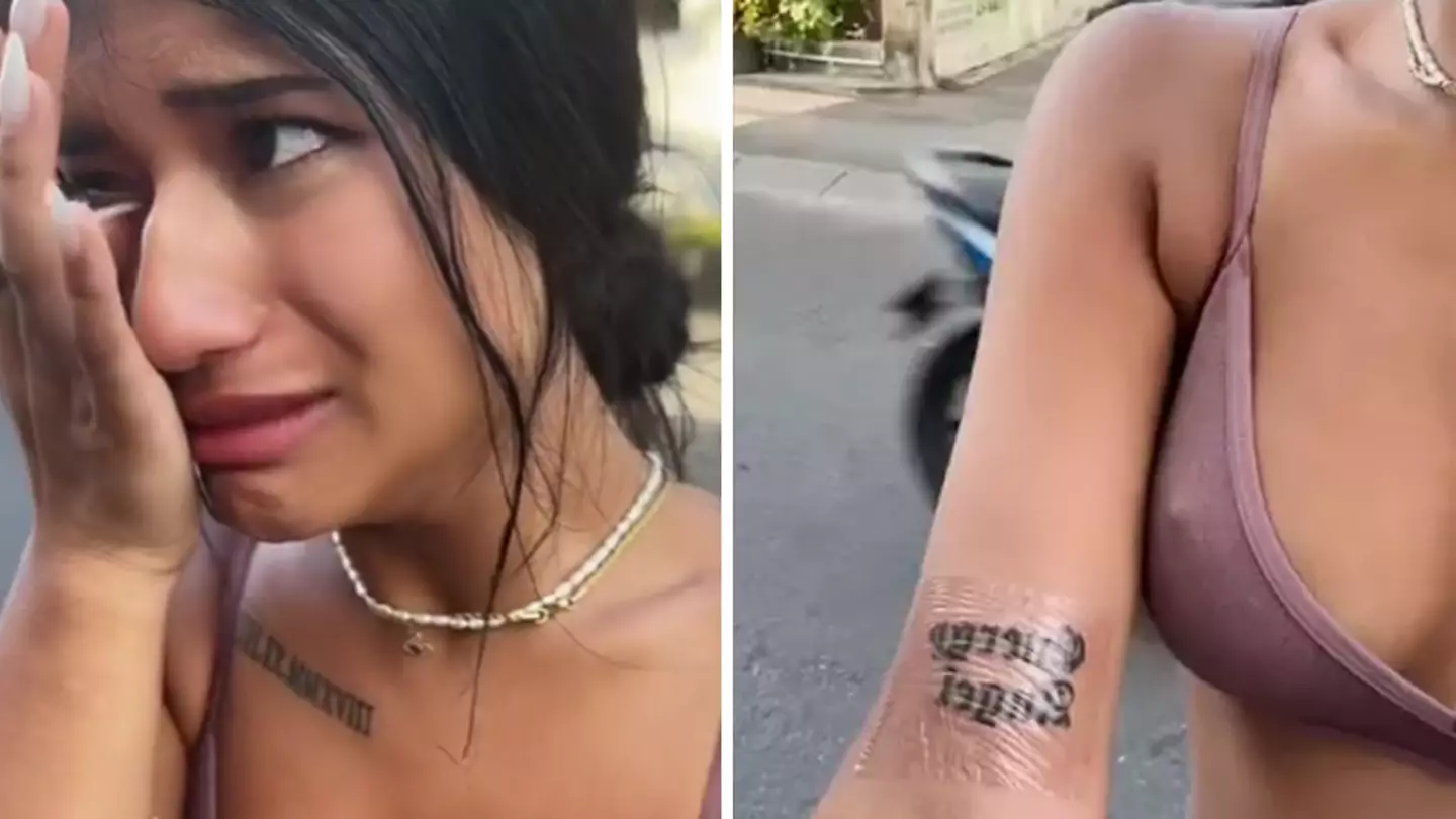 Teen girl ‘instantly broke down in tears' after 'dream' tattoo goes horribly wrong