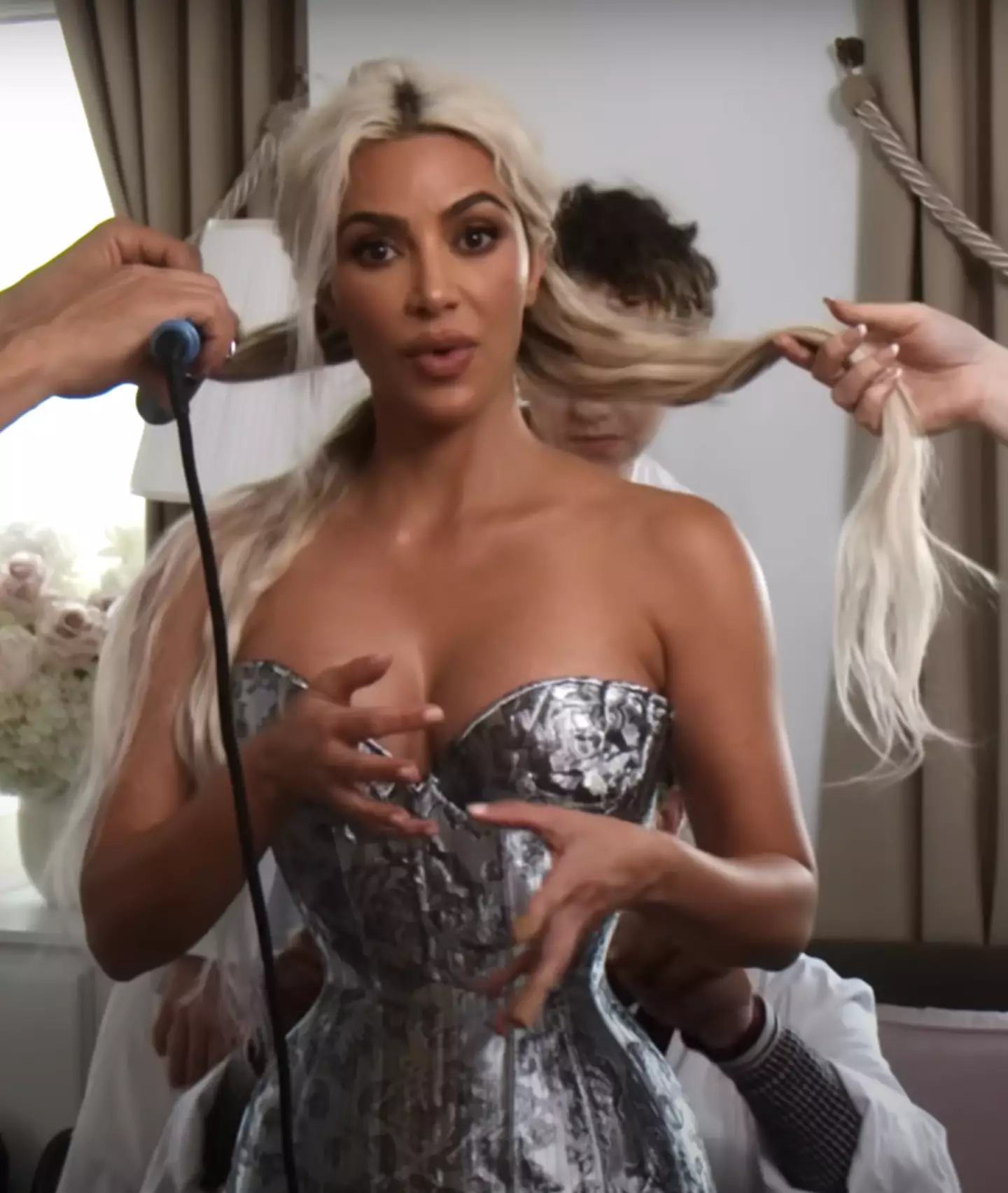 Kim called breathing an 'art form'. (YouTube/Vogue)
