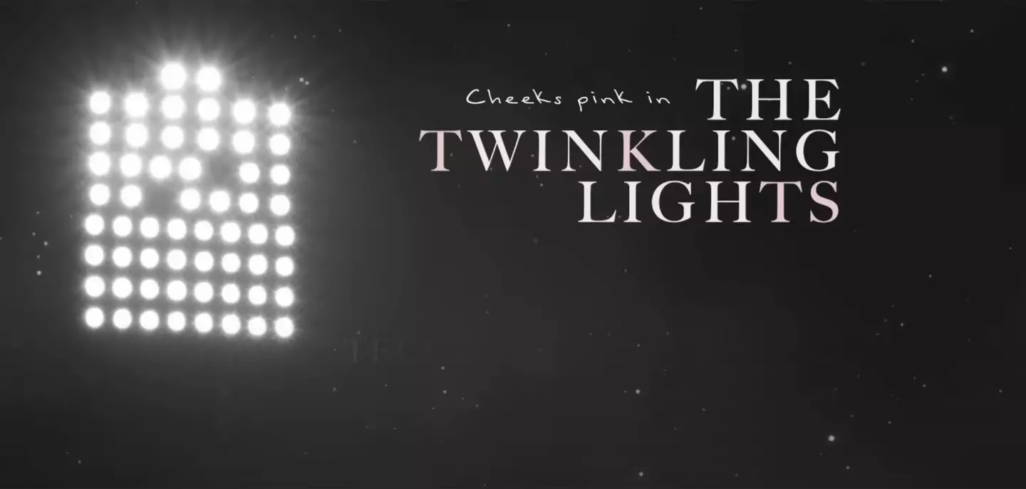 The initials of TK and TS are highlighted in the 'So High School' lyric video. (YouTube/Taylor Swift)