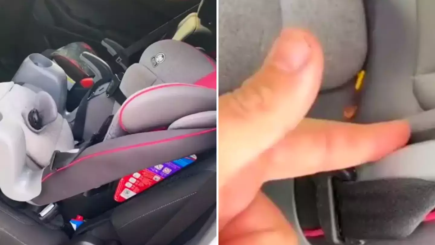 Parents discover hidden feature in car seats that makes strapping kids in much easier
