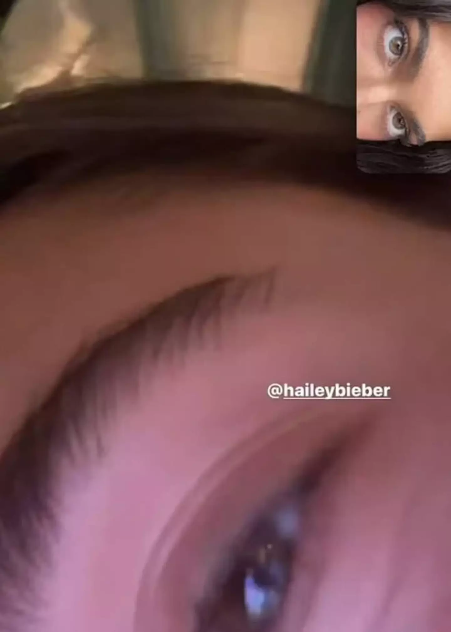 Kylie shared a screenshot from FaceTime.