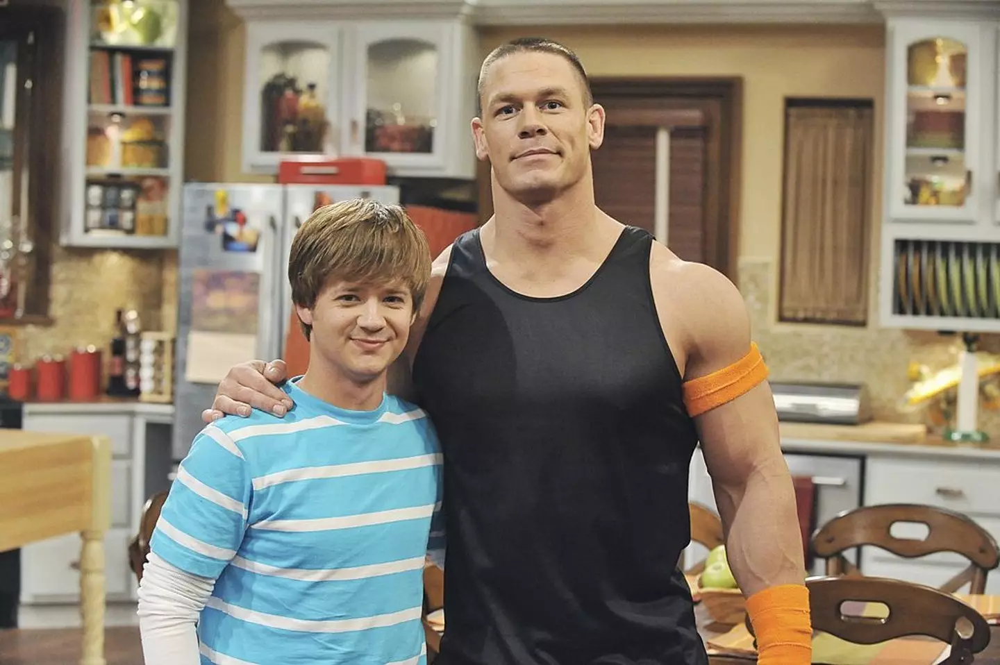 John Cena and Jason Earles were both 30 when this picture was taken. Yes, really. (Eric McCandless/Disney Channel via Getty Images