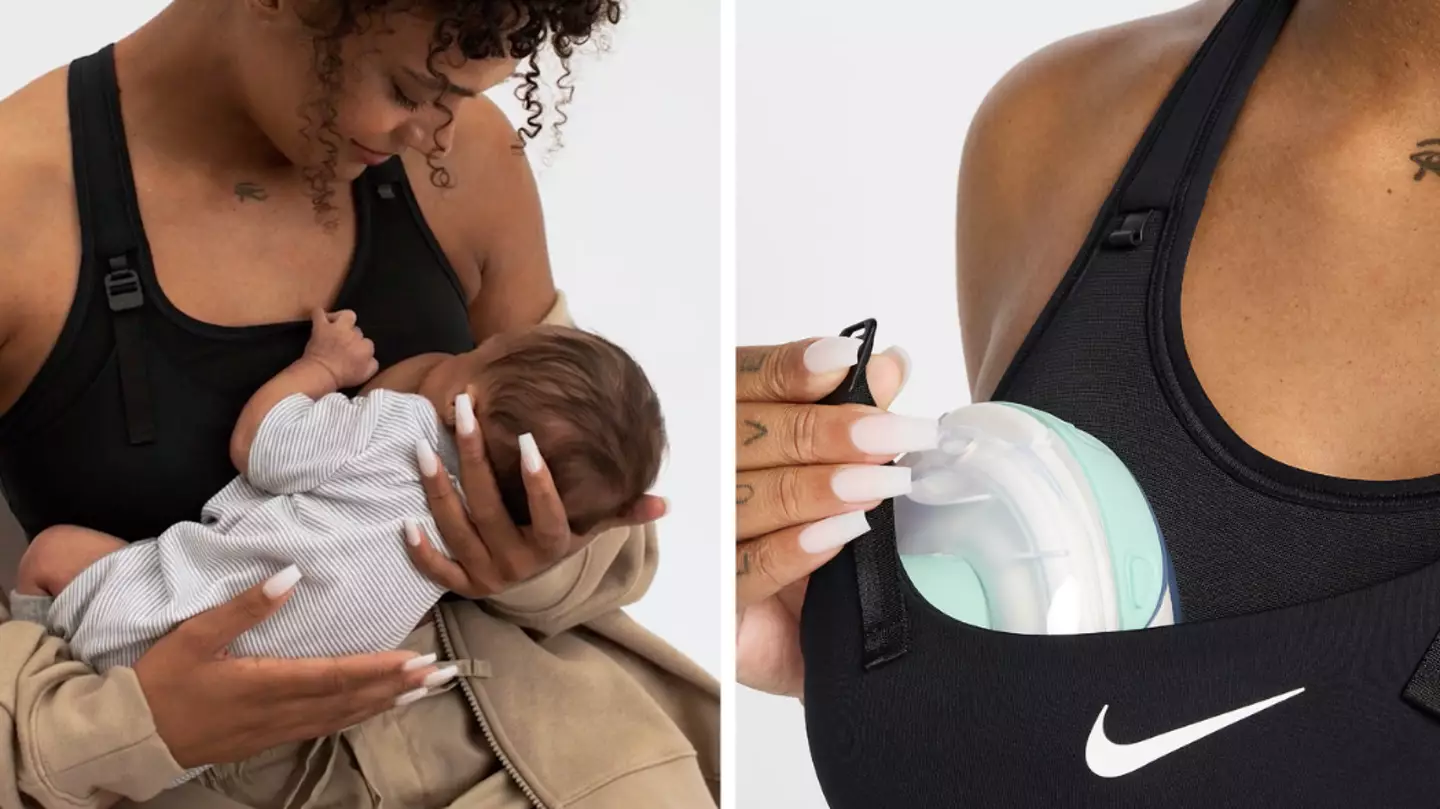 Nike launches game-changing breast-pump bra for new mums (and it guards against milk leaks!)