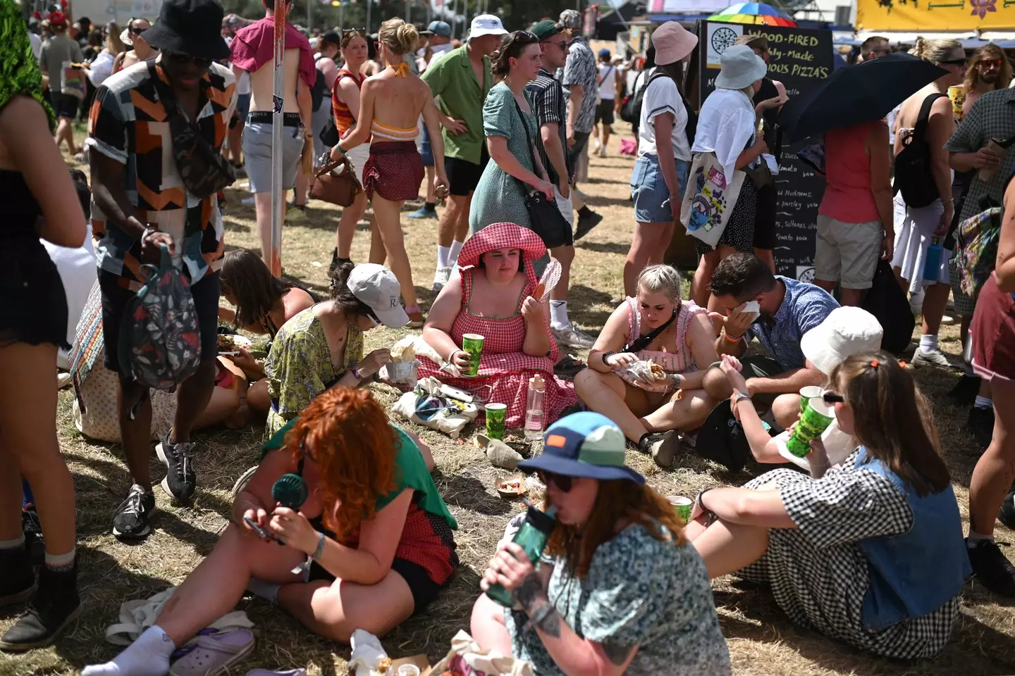 Festivalgoers at last year's event (OLI SCARFF/AFP via Getty Images)