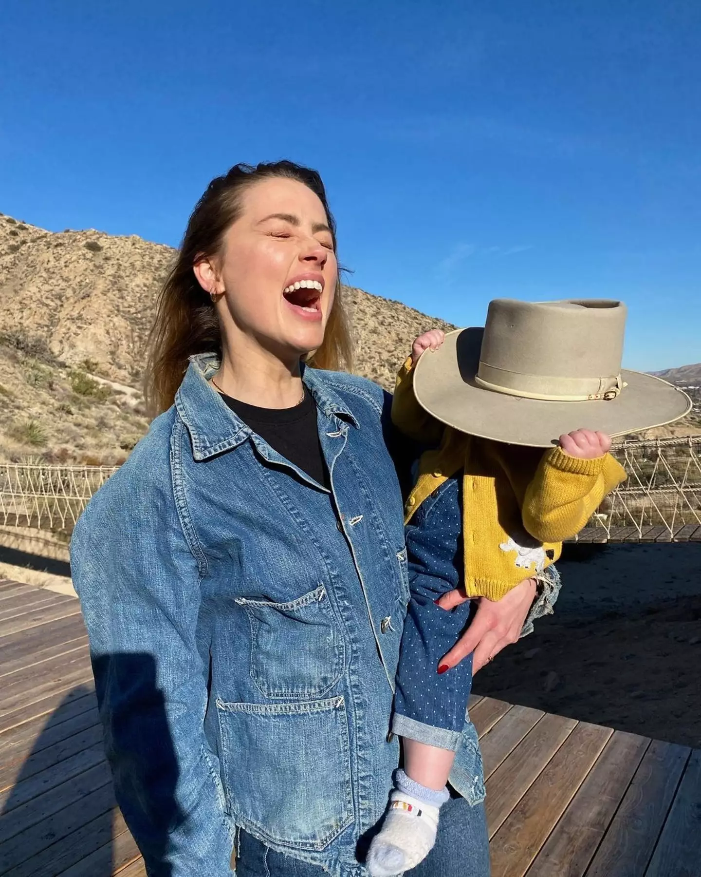 Amber Heard and her daughter now live in Spain away from the spotlight. (Instagram/@amberheard)