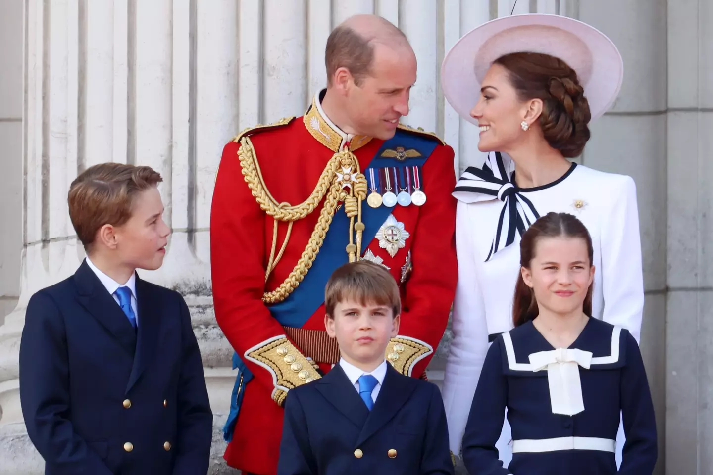 The family during Trooping the Colour at Buckingham Palace on 15 June (Chris Jackson/Getty Image)