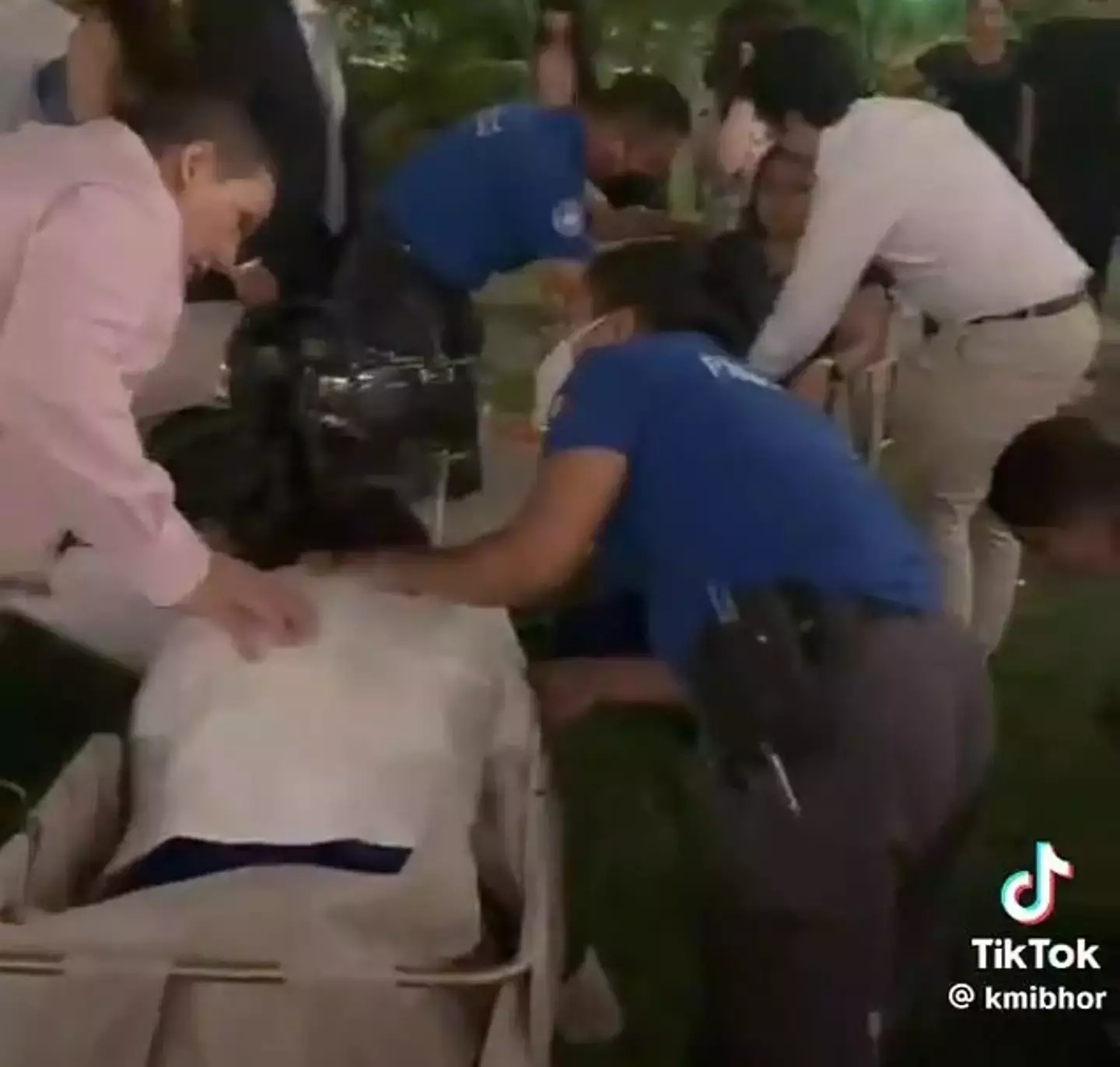 Several guests were rushed to hospital following the horrific incident. (TikTok/@kmibhor)