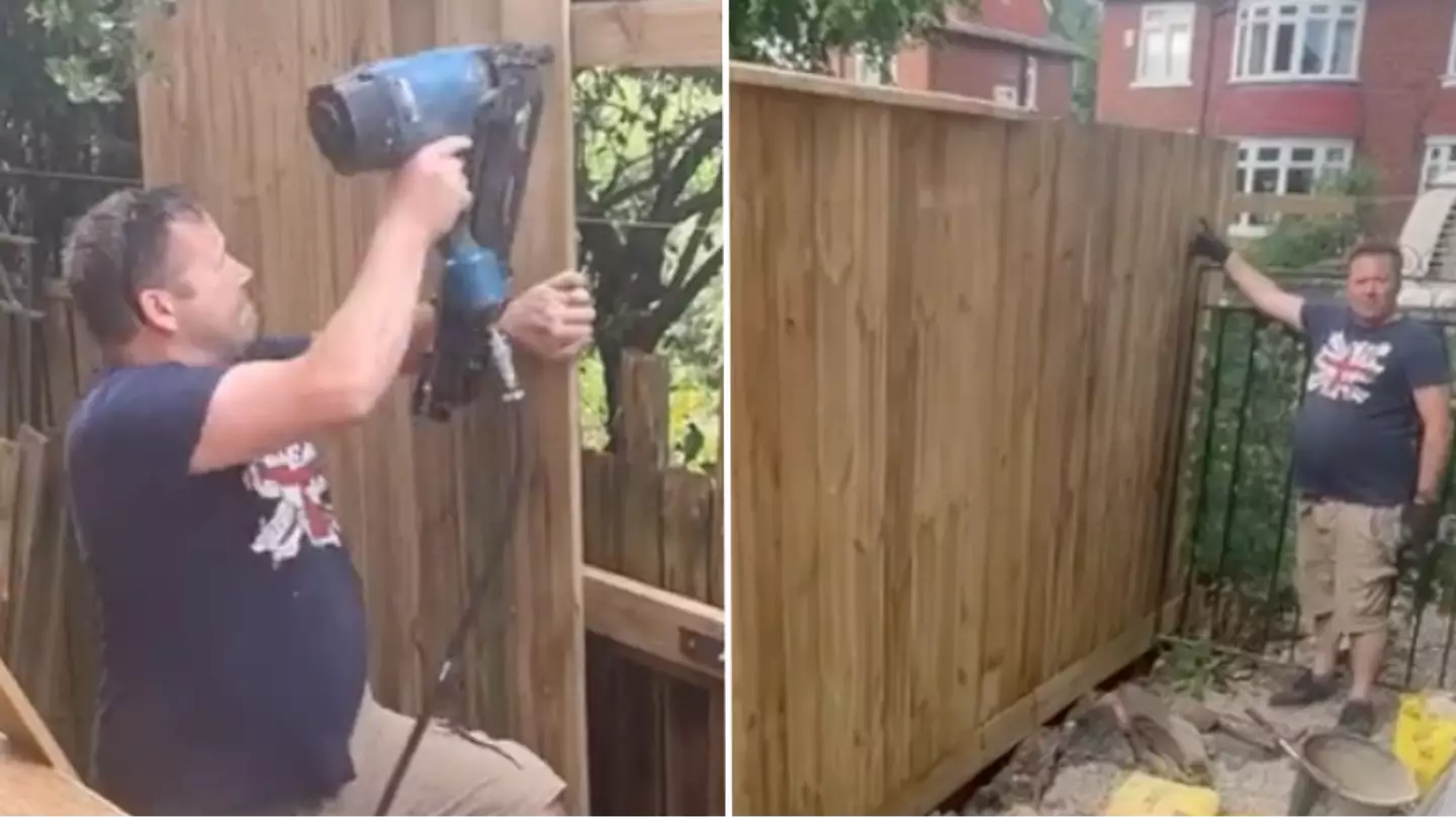 Couple get revenge after neighbour built 'hazardous' fence on their property