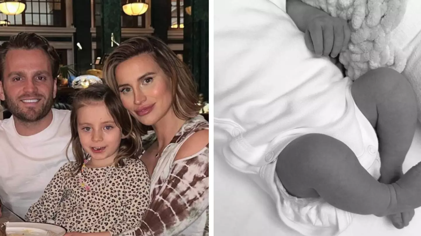 Ferne McCann announces she's welcomed baby girl with fiancé Lorri Haines