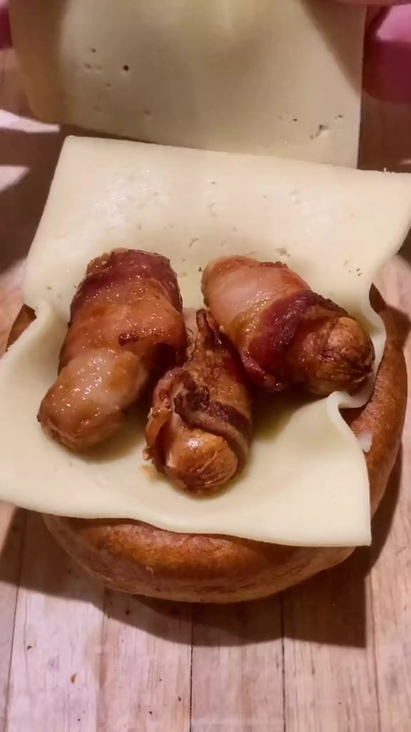 There's pigs in blankets too (