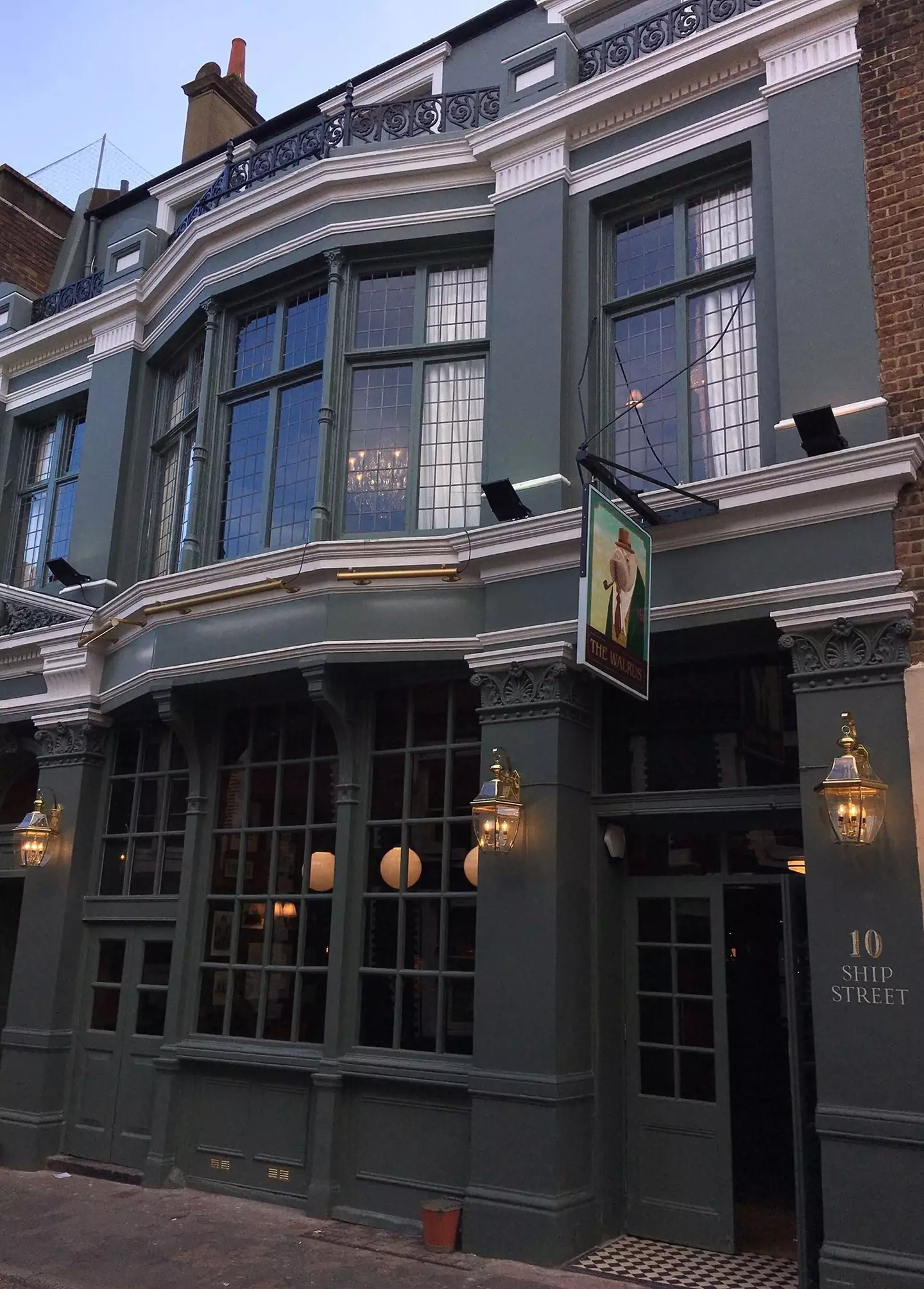 The Walrus Pub is in Brighton (