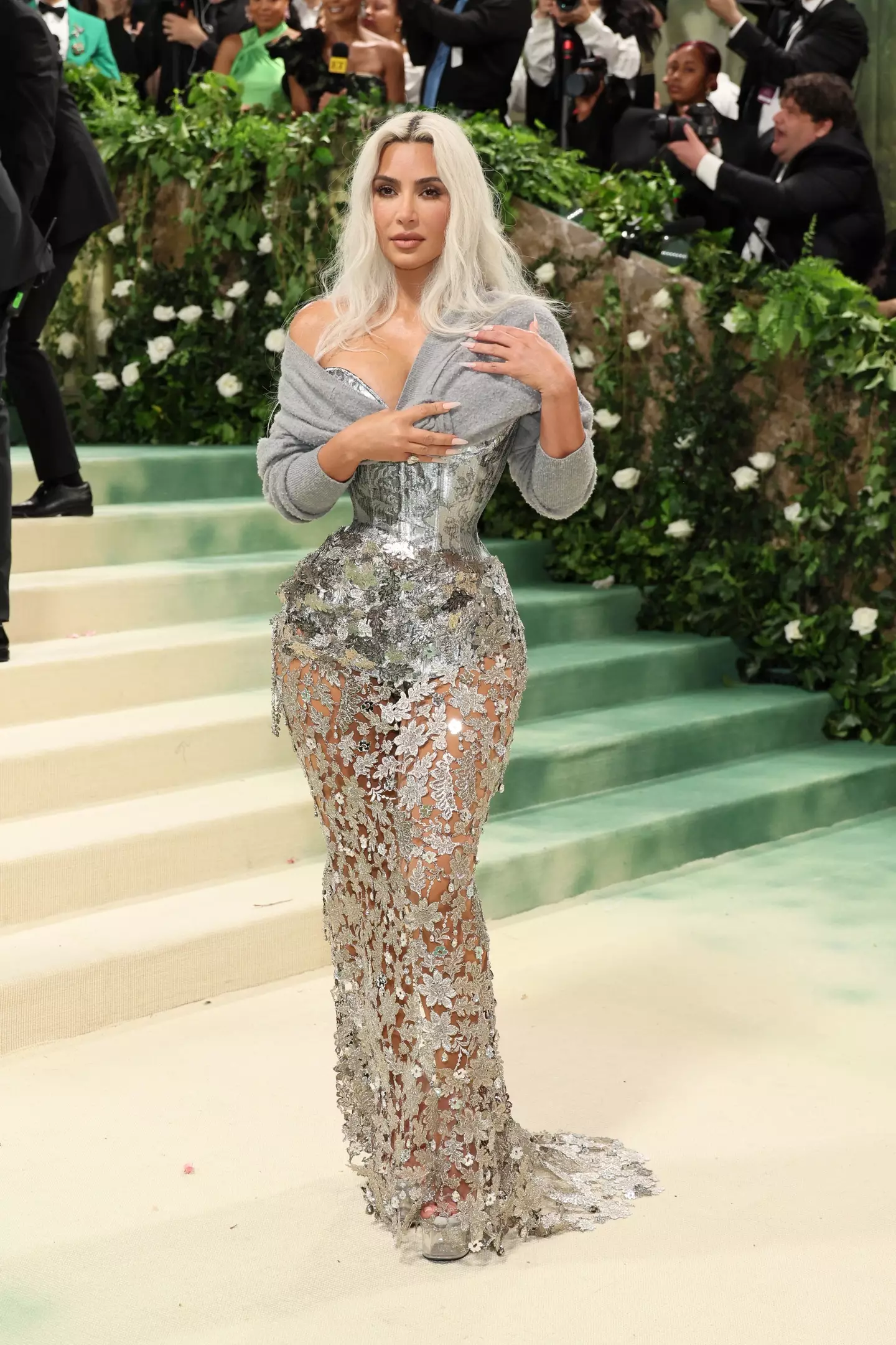 Kim's Met Gala look. (Dia Dipasupil/Getty Images)