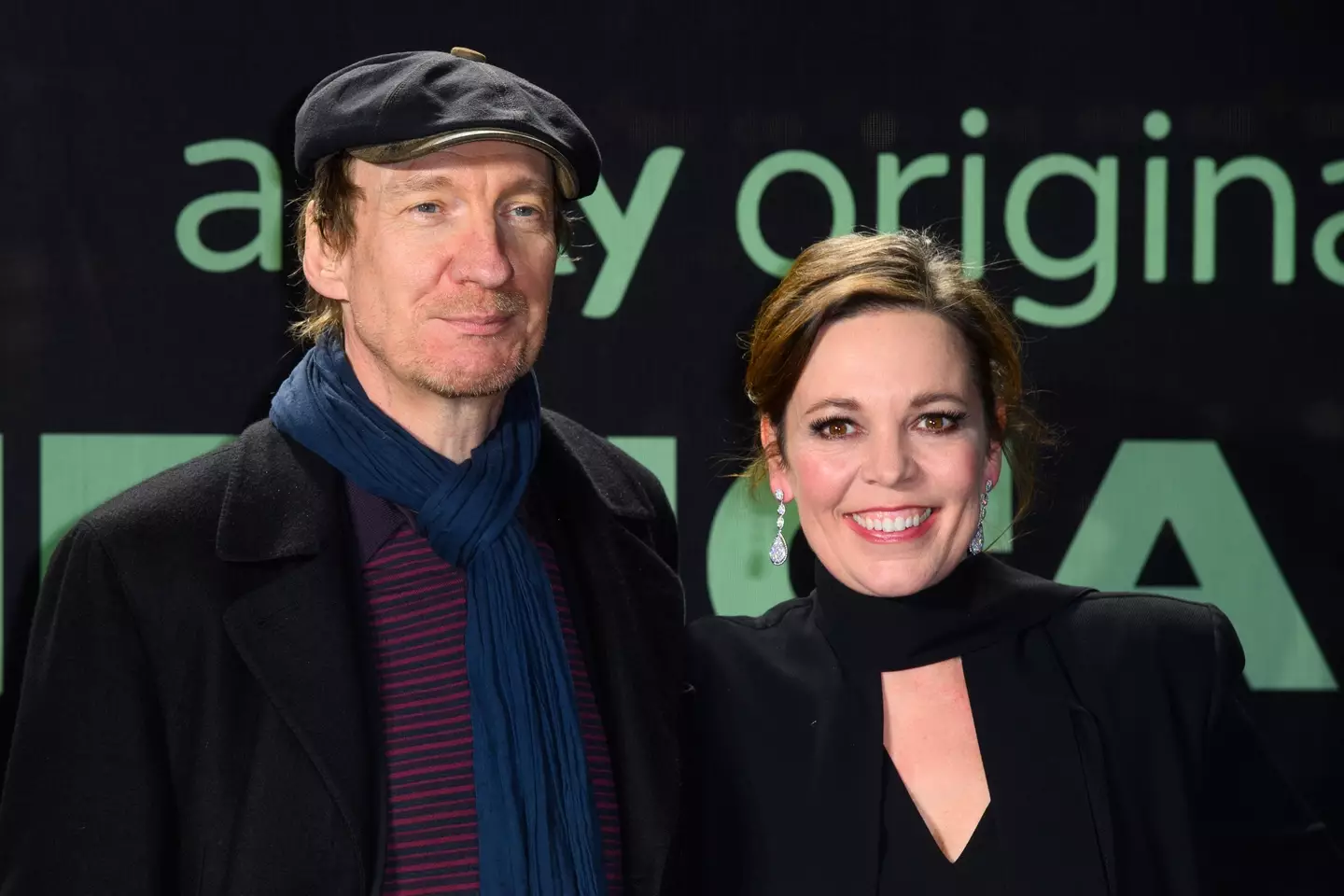 Olivia Colman and David Thewlis attending the UK premiere of Landscapers (