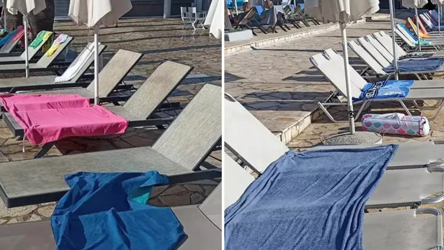 Holidaymakers have come up with the perfect solution for 'selfish' sun lounger hoggers
