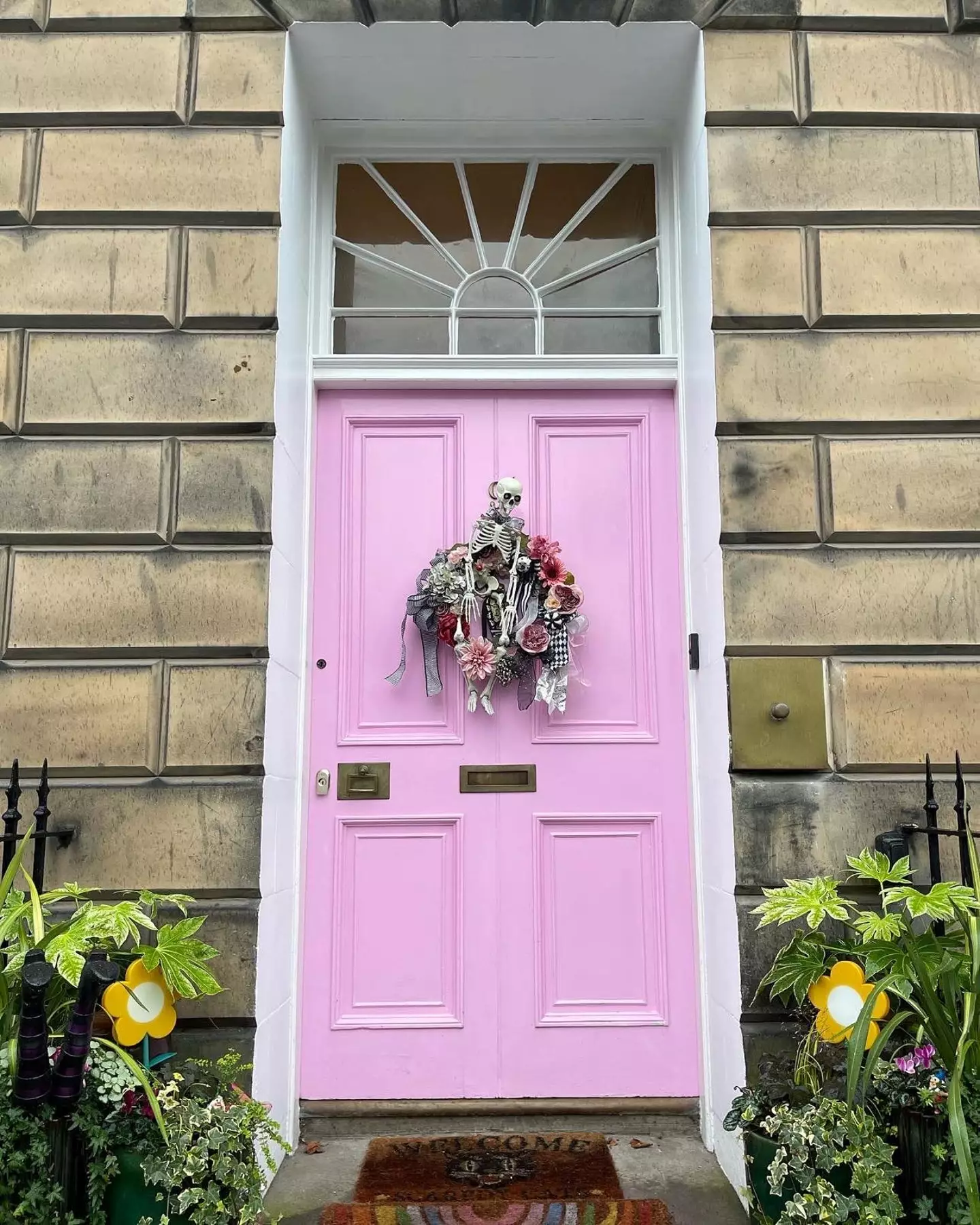 The pink door was deemed not in keeping with the area's heritage.