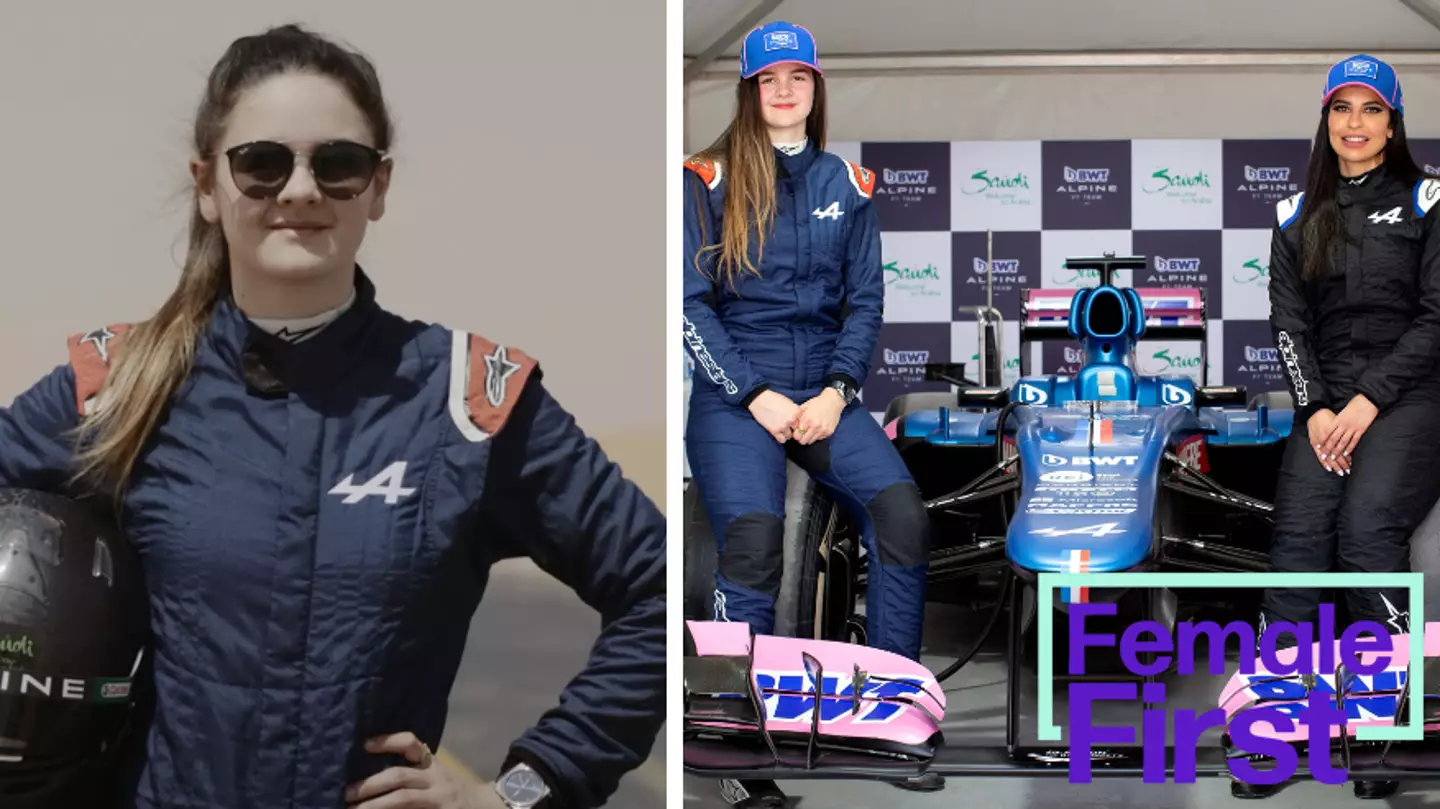 First woman to drive F1 car in Saudi Arabia says British parents tell kids ‘you can’t let a girl’ beat you
