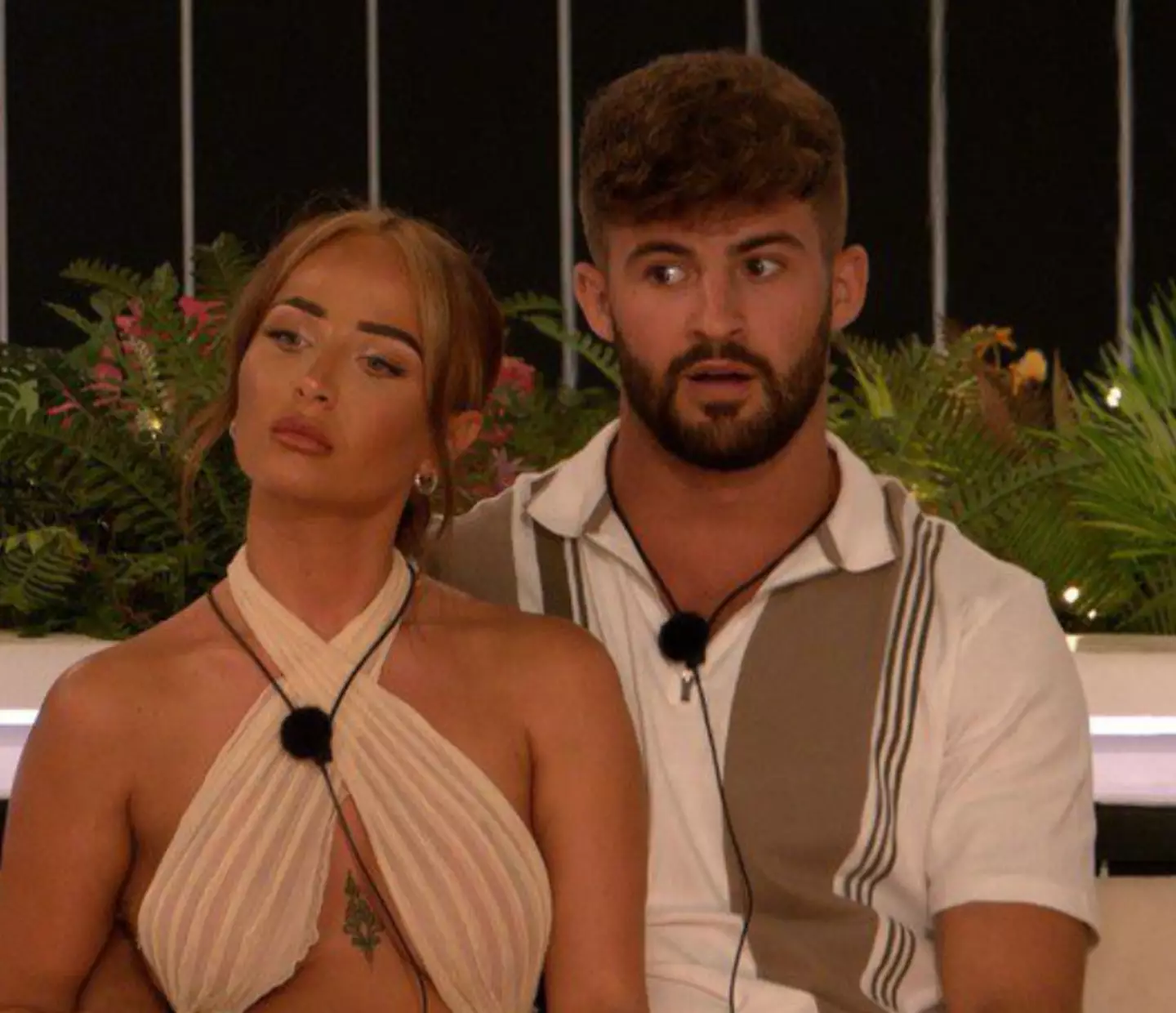 The panelists discussed Ciaran and Nicole's relationship. (ITV)