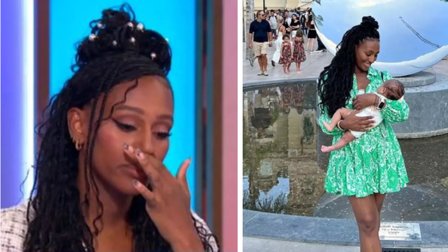 Alexandra Burke breaks down while explaining why she's keeping baby's name and gender secret