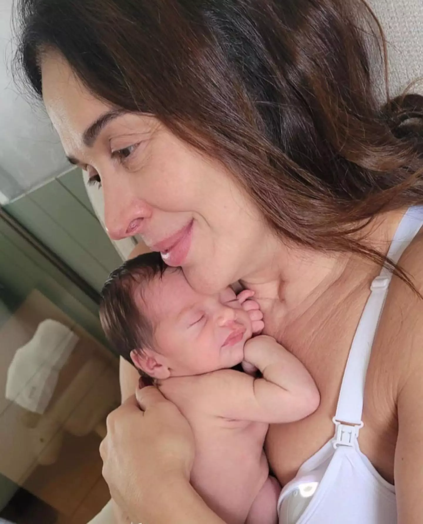 The Brazilian star gave birth to a son last month.