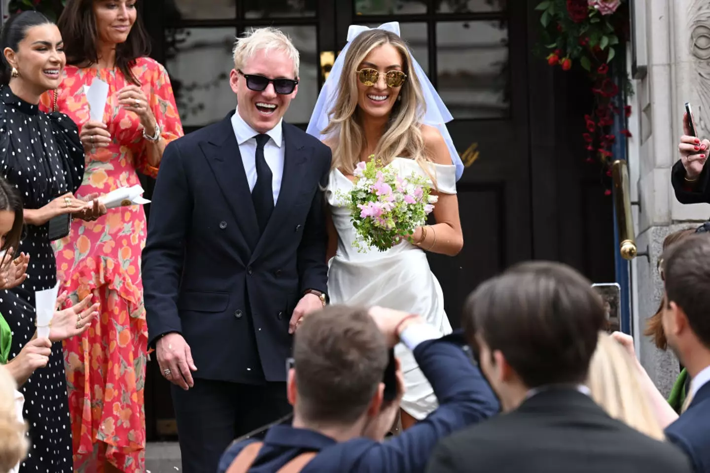 Married couple Jamie Laing and Sophie Habboo host the NewlyWeds podcast. (MEGA/GC Images/Getty Images)