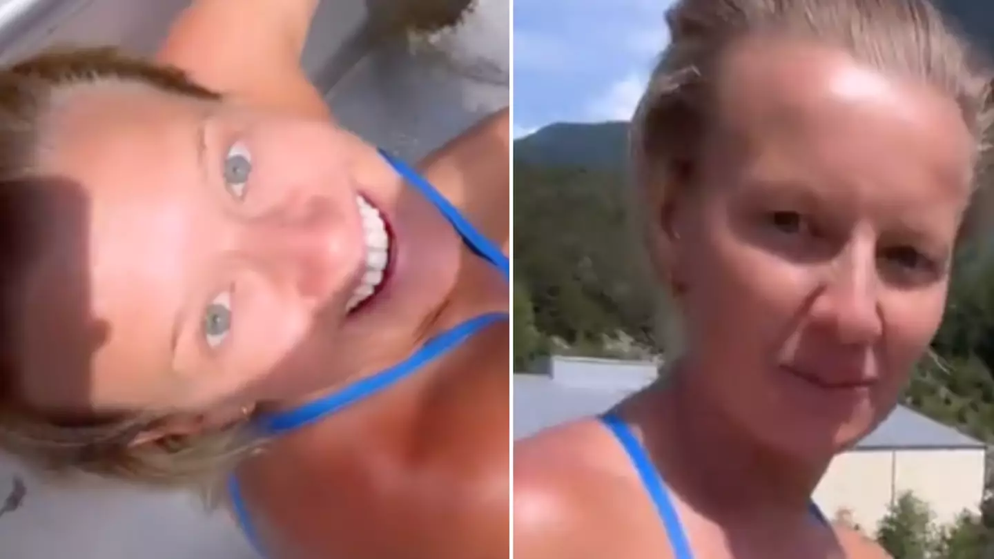 Champion diver ignores ‘no women’ sign on extreme slide and instantly regrets it