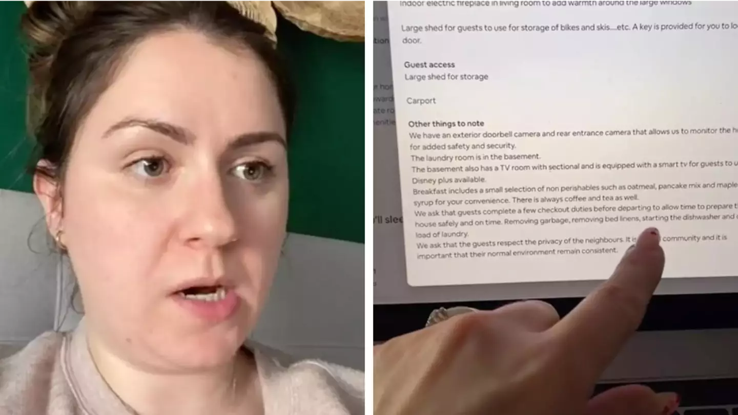 Woman refuses to book Airbnb after receiving huge chore list on top of £100 cleaning fee
