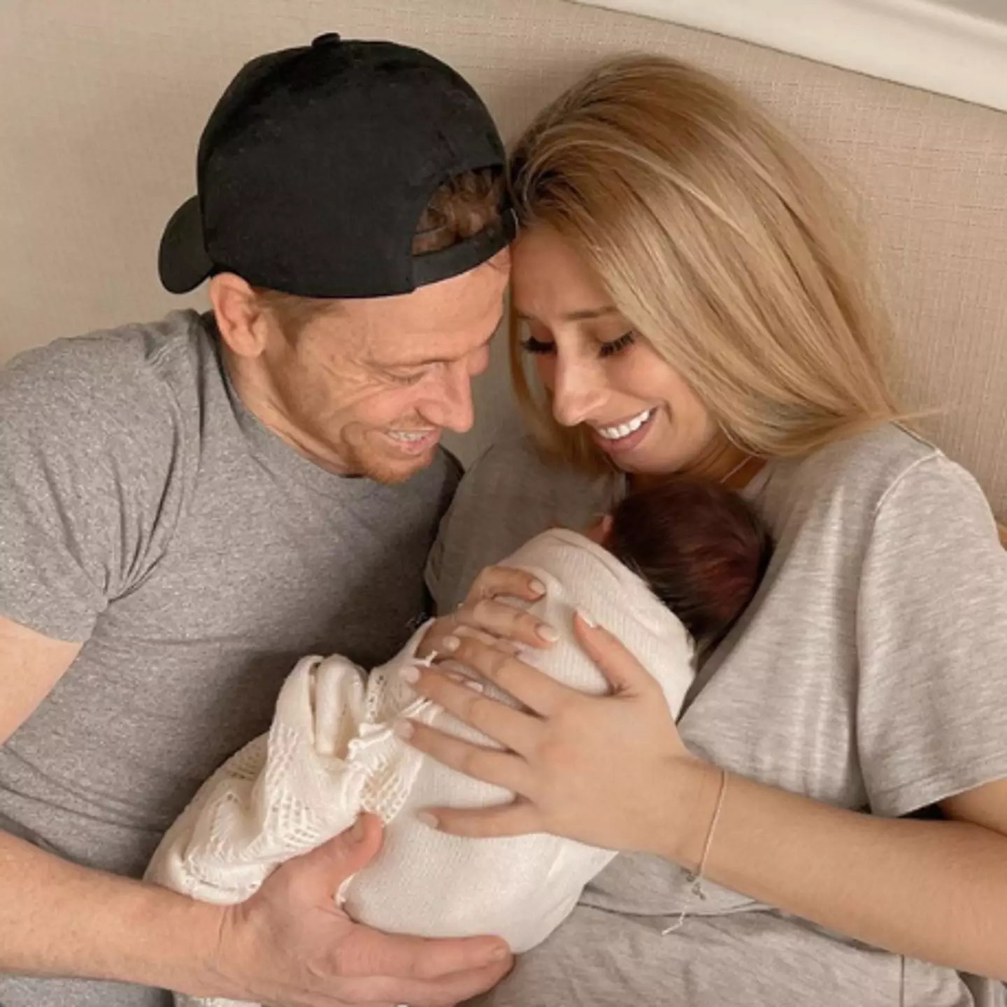 Stacey Solomon welcomed her fifth child Belle.
