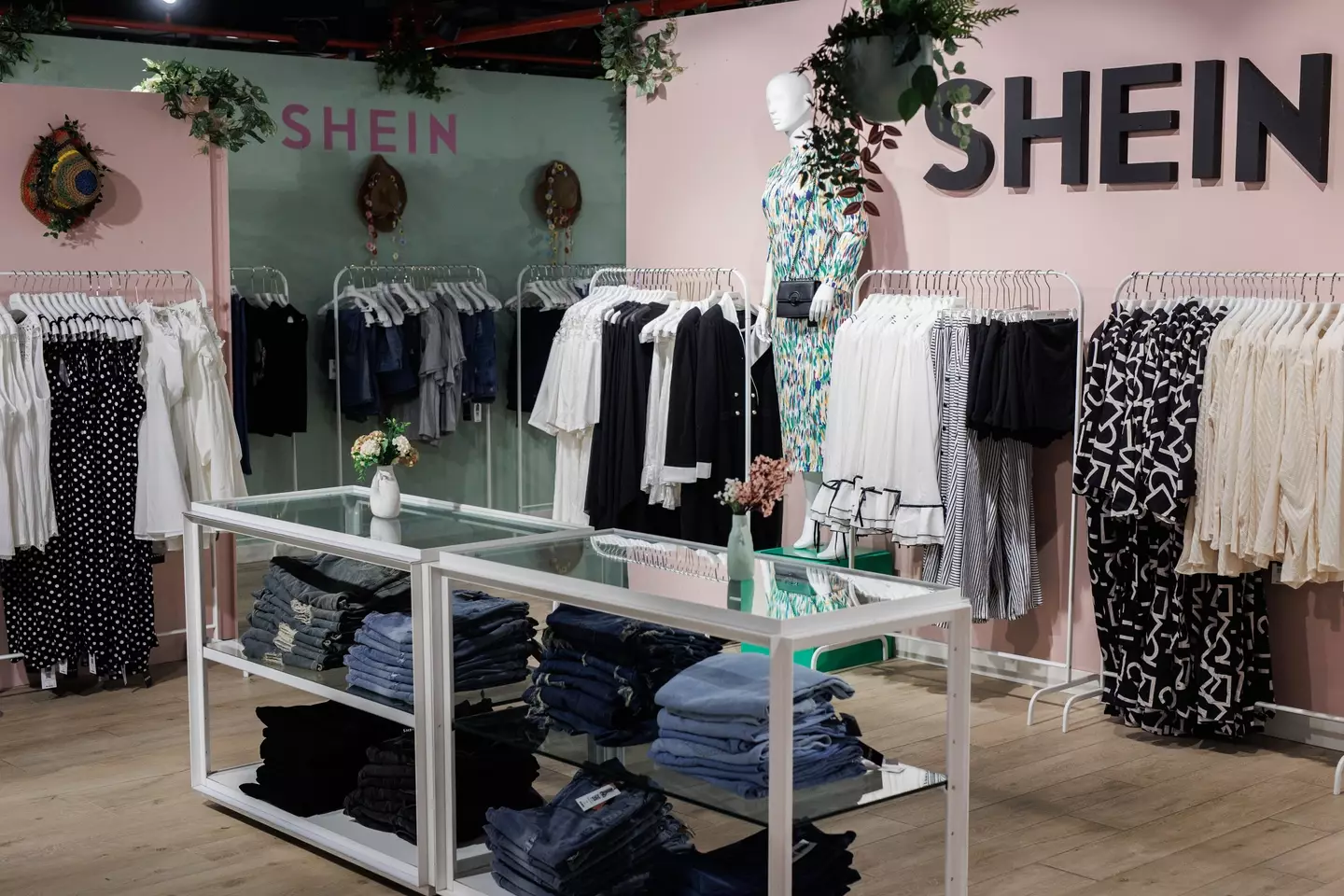 A Shein pop-up store in Madrid ( Alejandro Martinez Velez/Europa Press via Getty Images)