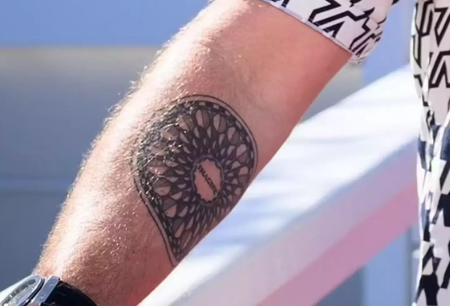 Ant McPartlin first showed off his John Lennon tribute tattoo back in 2022. (ITV)