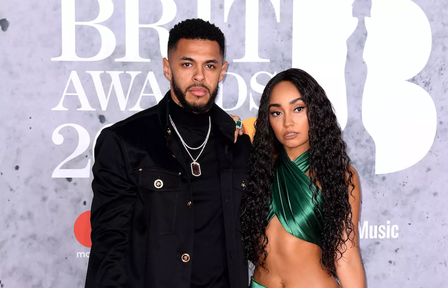Leigh-Anne and her fiance Andre Gray welcomed twins in August (