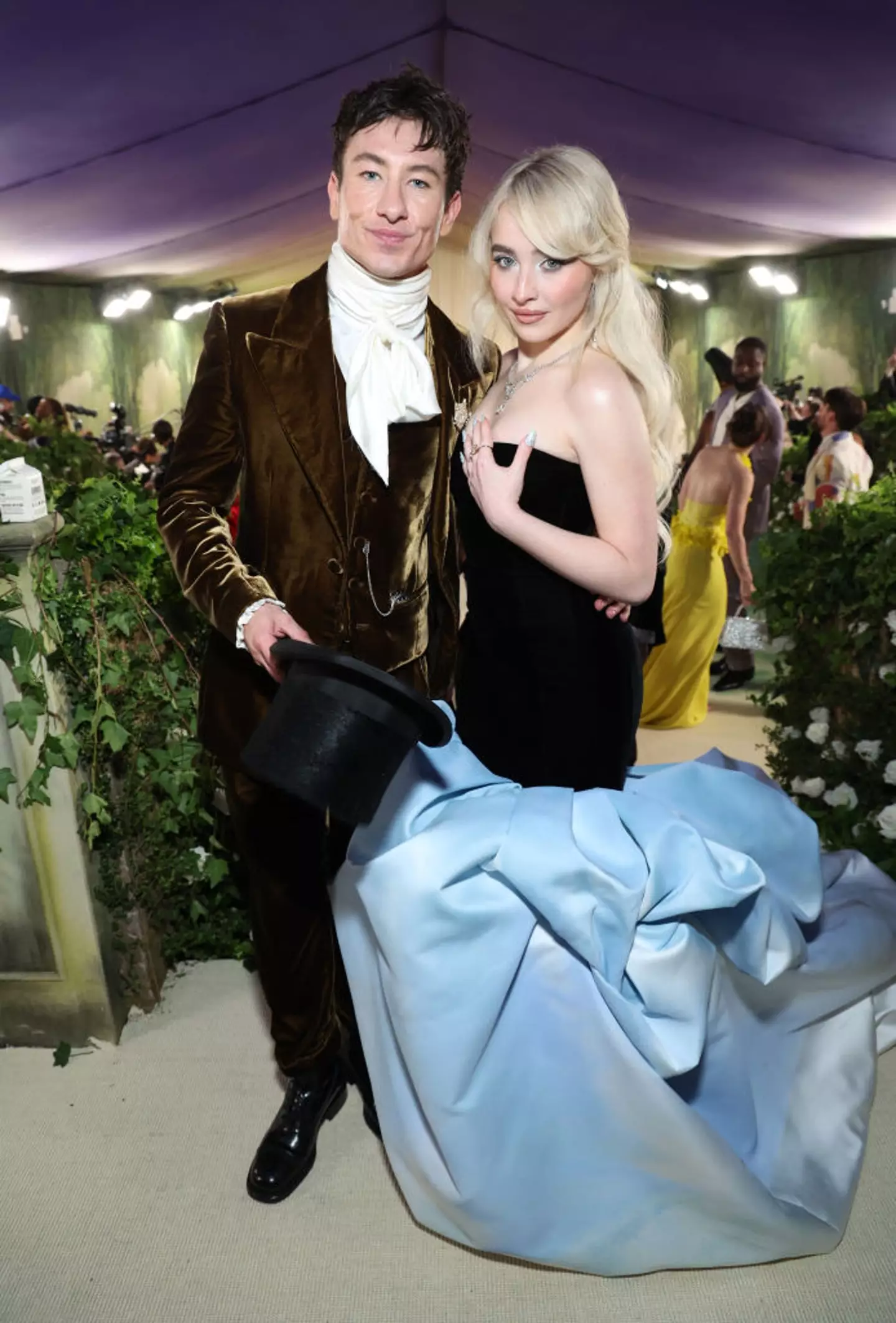 Sabrina Carpenter and Barry Keoghan stunned at the Met Gala on Monday (6 May). (Kevin Mazur/MG24 / Contributor / Getty Images)