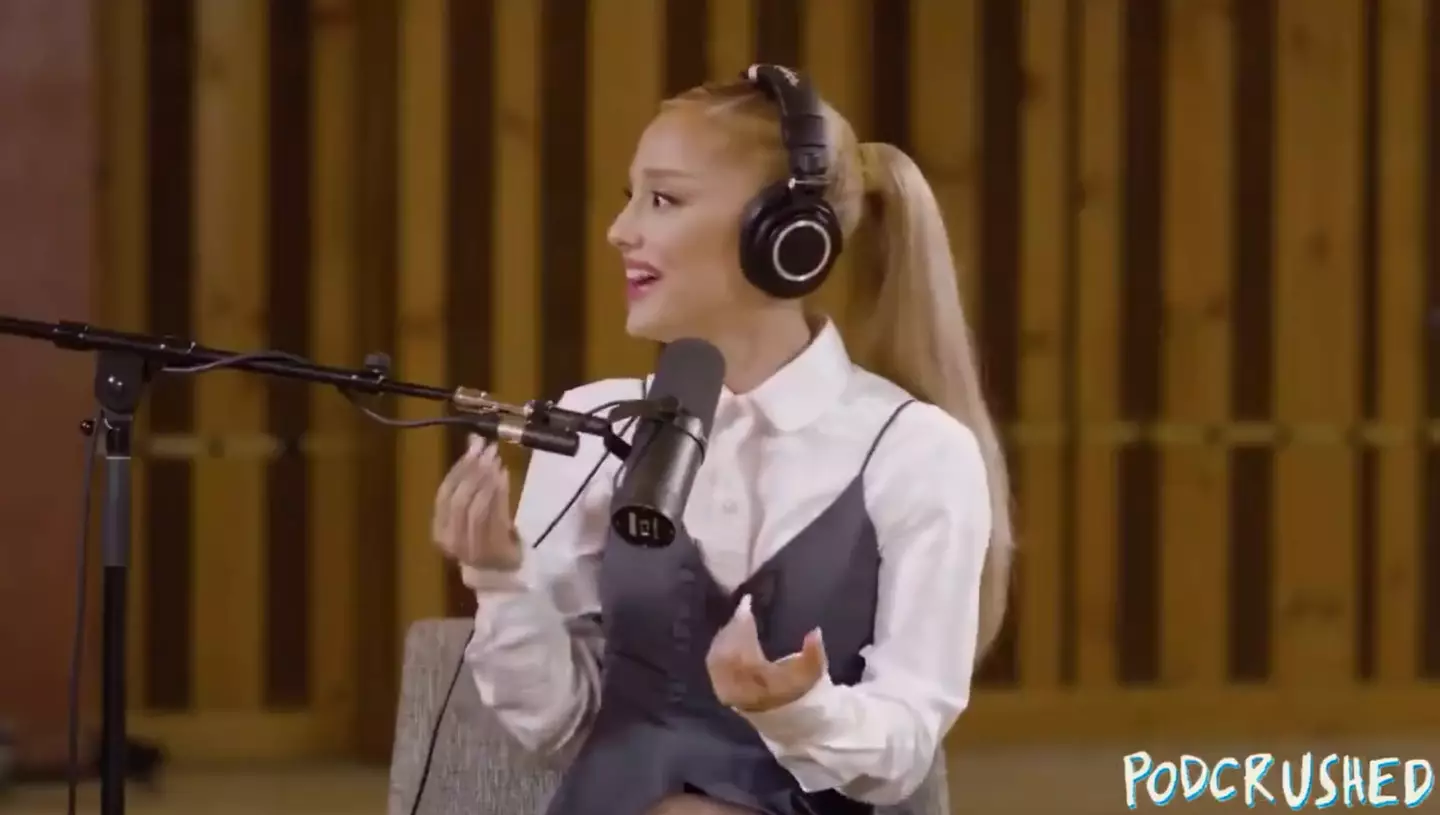 Ariana Grande discussed her upcoming projects on Penn Badgley's podcast. (Podcrushed Podcast)