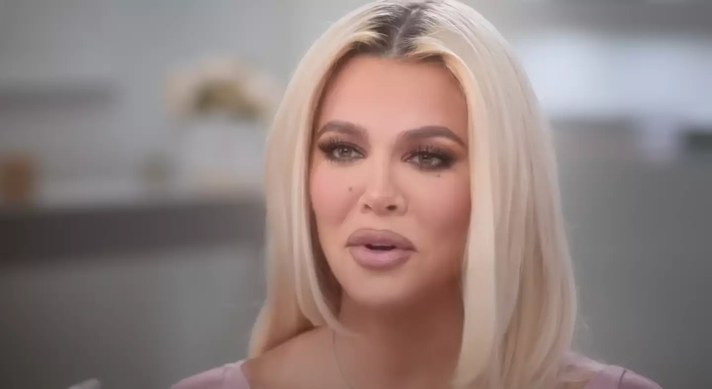 Khloé Kardashian seemed a little freaked out by the bizarre gift. (Hulu)