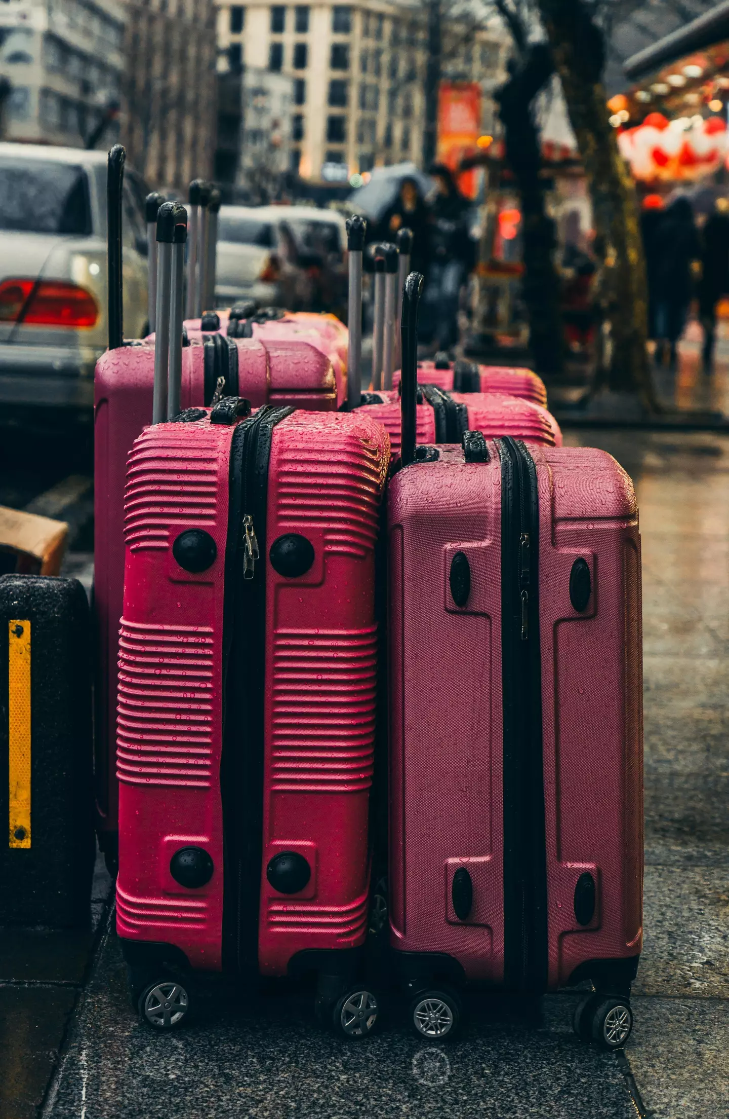 Your suitcase can also be helpful for stopping any unwanted visitors from entering your room. (Pexels)