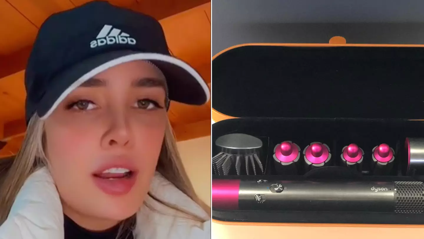 Woman confused by boyfriend's Christmas present after she asked for Dyson hairdryer