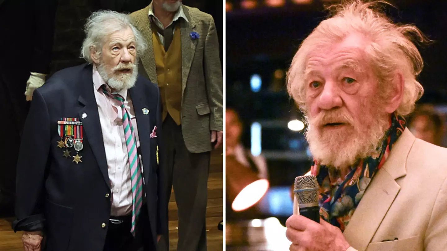Sir Ian McKellen rushed to hospital after falling off stage during performance