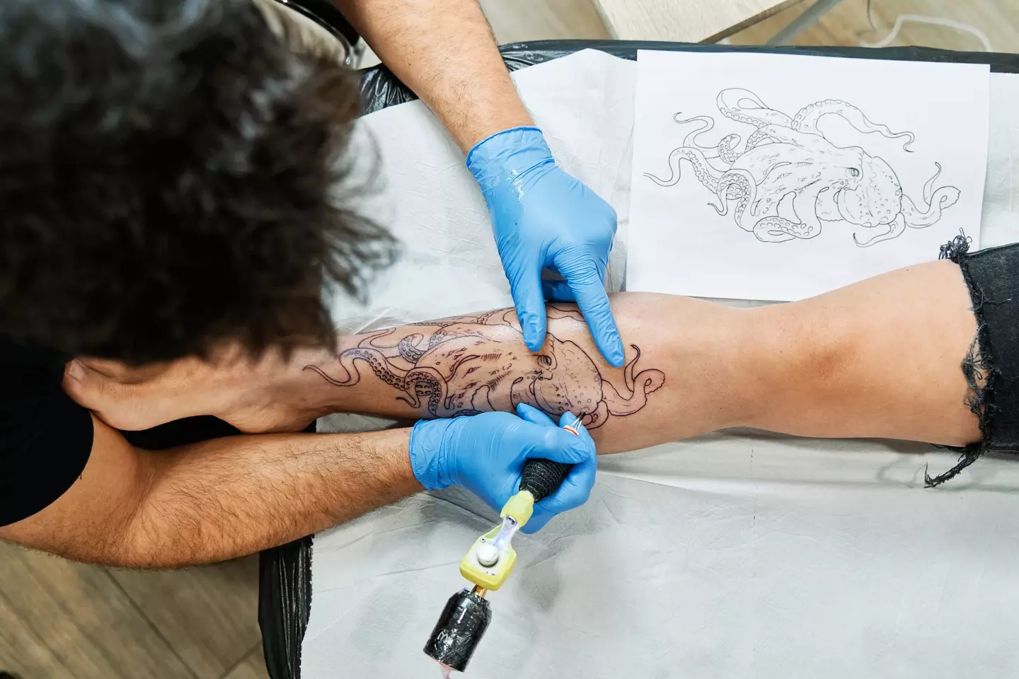 Getting a tattoo has been found to increase your chances of getting lymphoma. (Getty Stock)