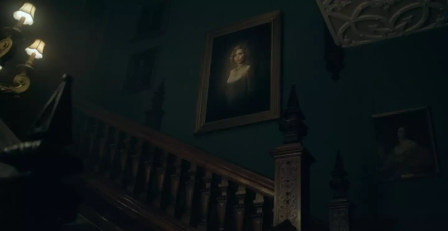 Grace's portrait can be seen. (
